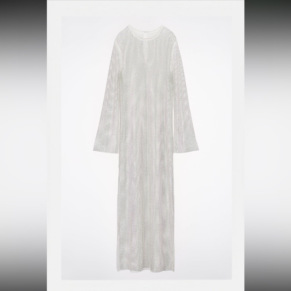 Zara Rhinestone Mesh Dress